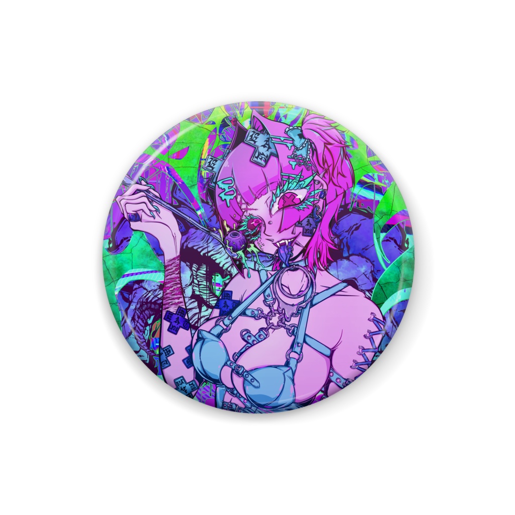 異食ちゃん　缶バッジ