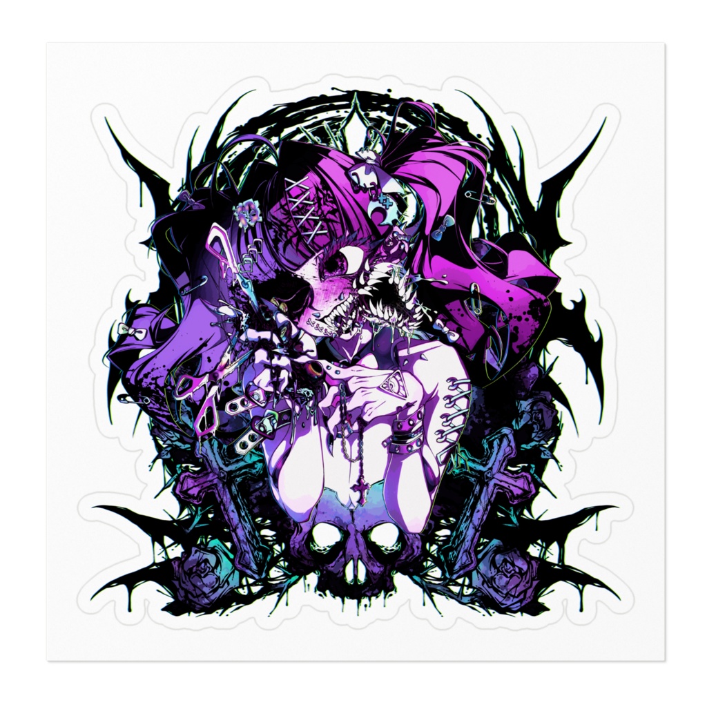 キュートアグレッションちゃん ステッカー