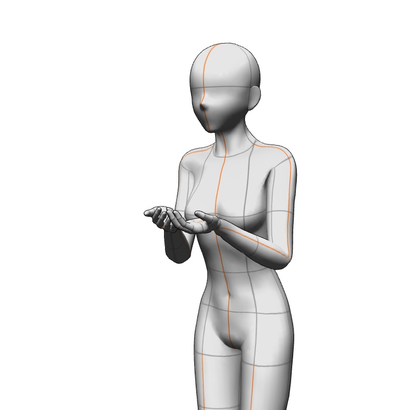 【フリー素材】需要が狭そうなポーズ参考素材③