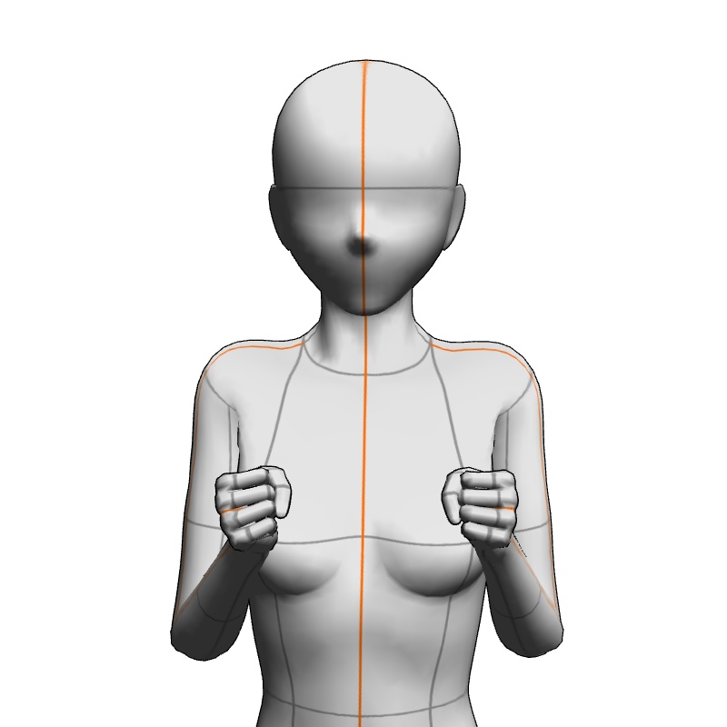 【フリー素材】需要が狭そうなポーズ参考素材③