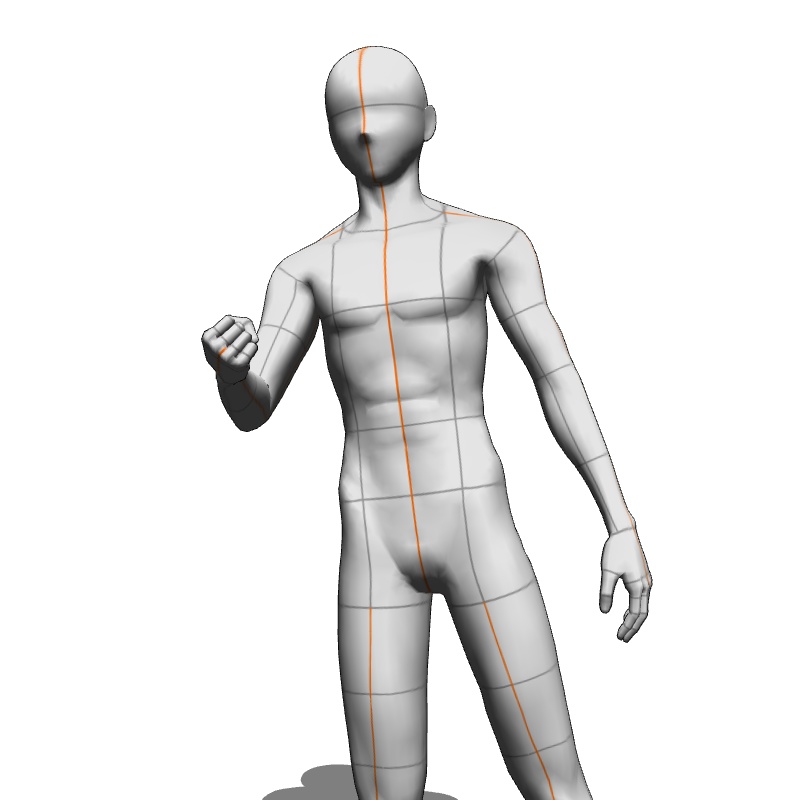 【フリー素材】需要が狭そうなポーズ参考素材③