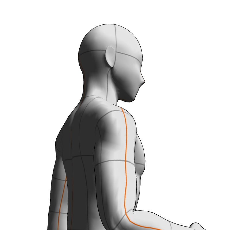 【フリー素材】需要が狭そうなポーズ参考素材④