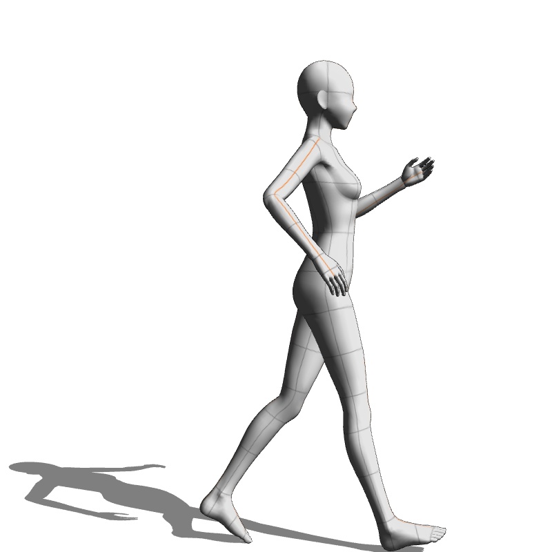 【フリー素材】需要が狭そうなポーズ参考素材④