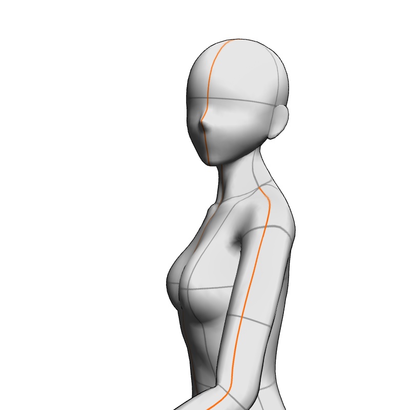 【フリー素材】需要が狭そうなポーズ参考素材④