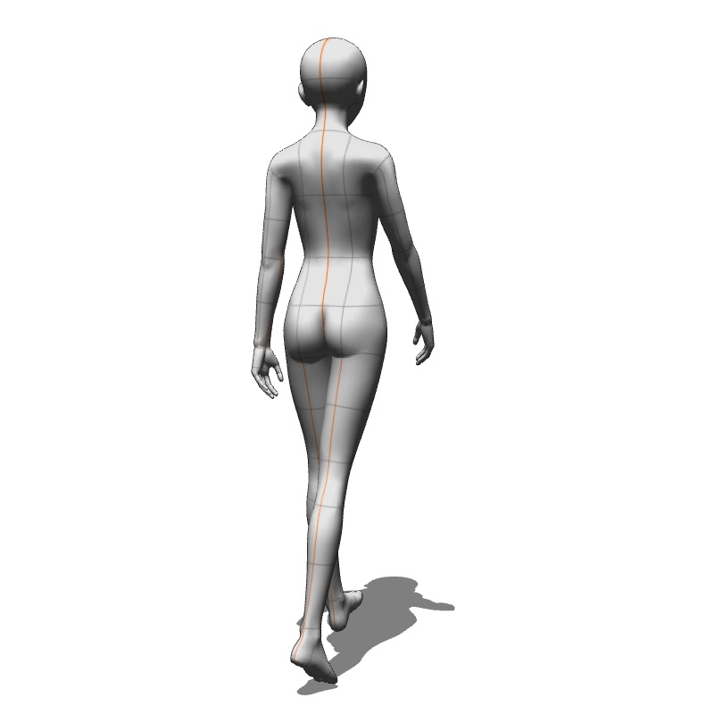 【フリー素材】需要が狭そうなポーズ参考素材⑤