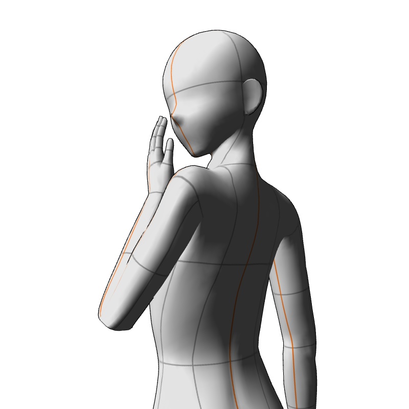 【フリー素材】需要が狭そうなポーズ参考素材⑤