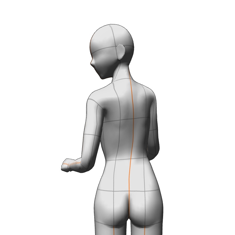 【フリー素材】需要が狭そうなポーズ参考素材⑤