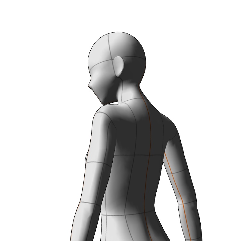 【フリー素材】需要が狭そうなポーズ参考素材⑨