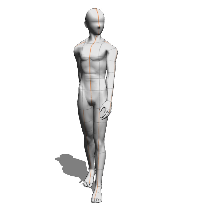 【フリー素材】需要が狭そうなポーズ参考素材⑨