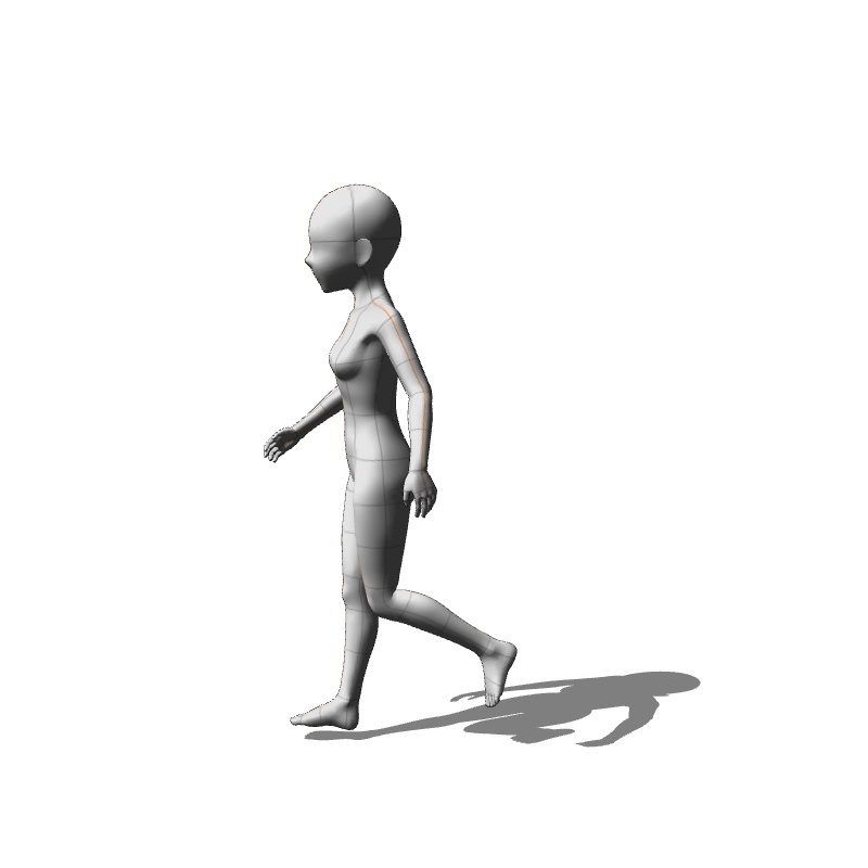 【フリー素材】需要が狭そうなポーズ参考素材⑪