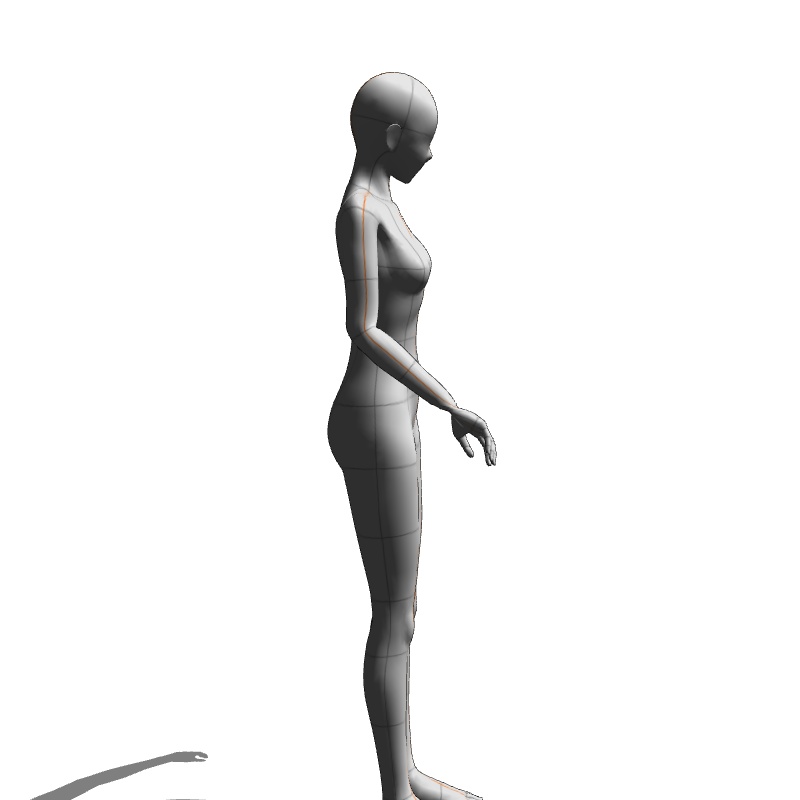 【フリー素材】需要が狭そうなポーズ参考素材⑪