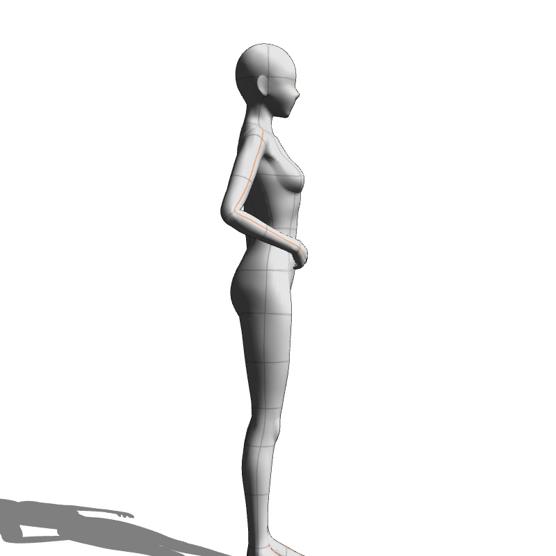 【フリー素材】需要が狭そうなポーズ参考素材⑪