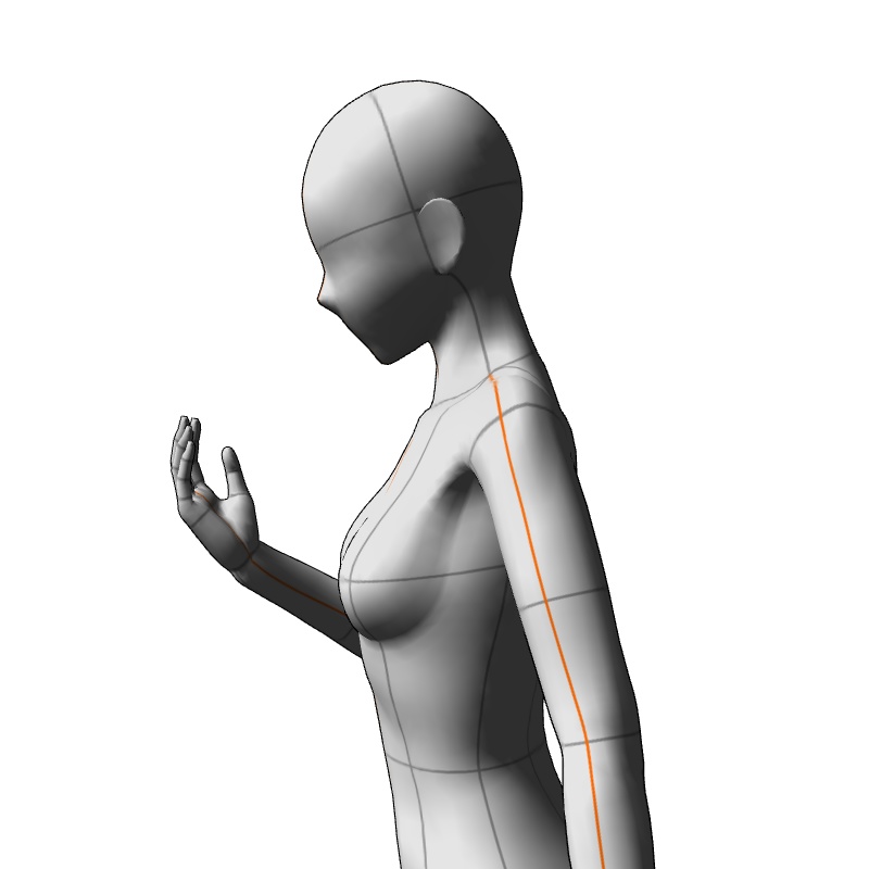 【フリー素材】需要が狭そうなポーズ参考素材⑪
