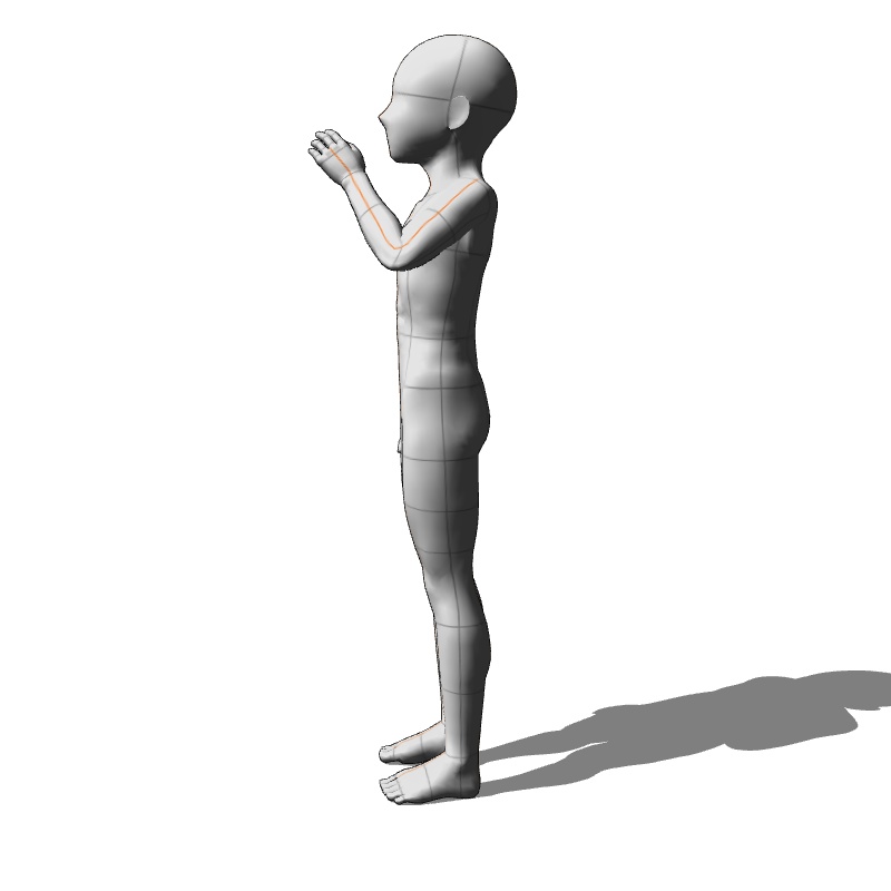 【フリー素材】需要が狭そうなポーズ参考素材⑪