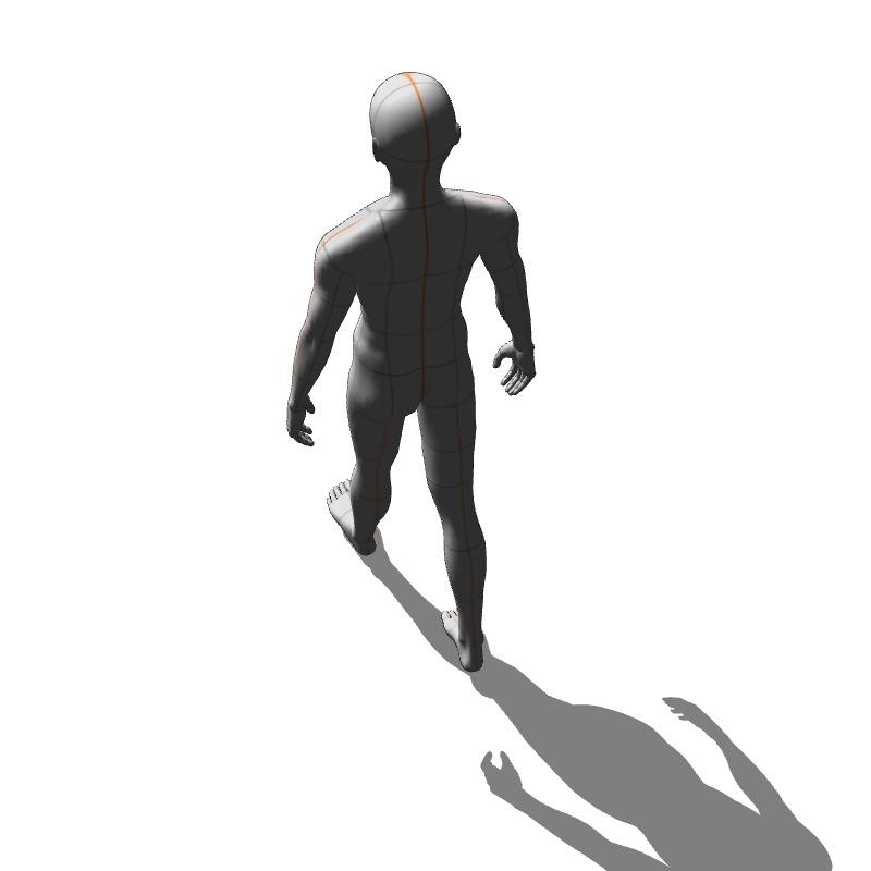 【フリー素材】需要が狭そうなポーズ参考素材⑫