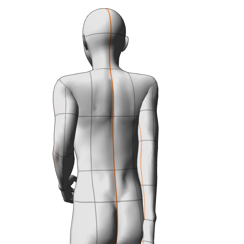 【フリー素材】需要が狭そうなポーズ参考素材⑫