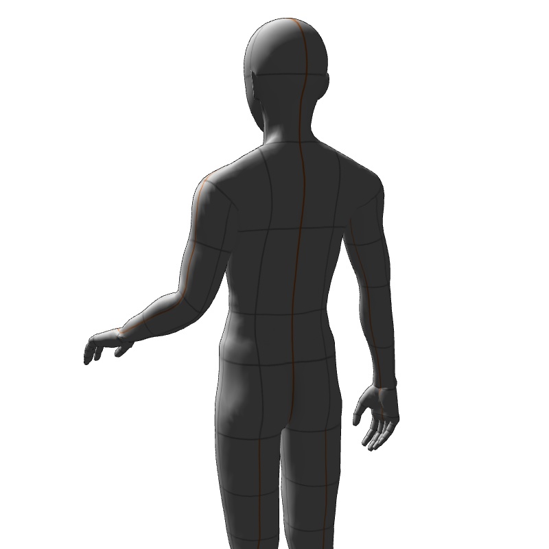 【フリー素材】需要が狭そうなポーズ参考素材⑫