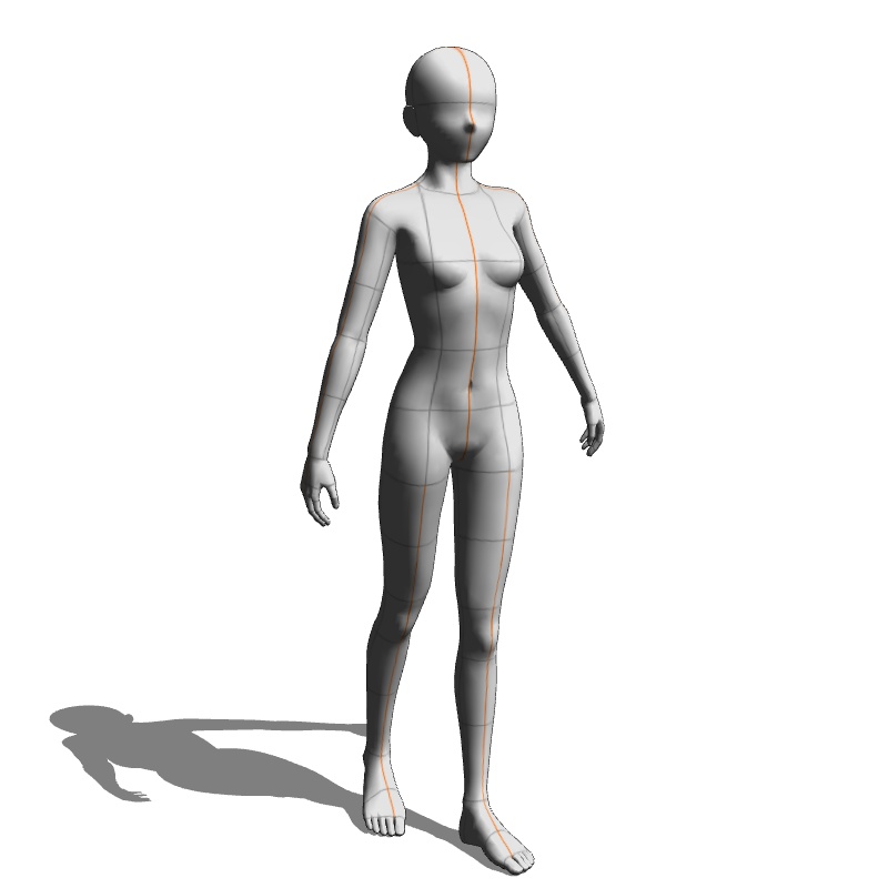 【フリー素材】需要が狭そうなポーズ参考素材⑮