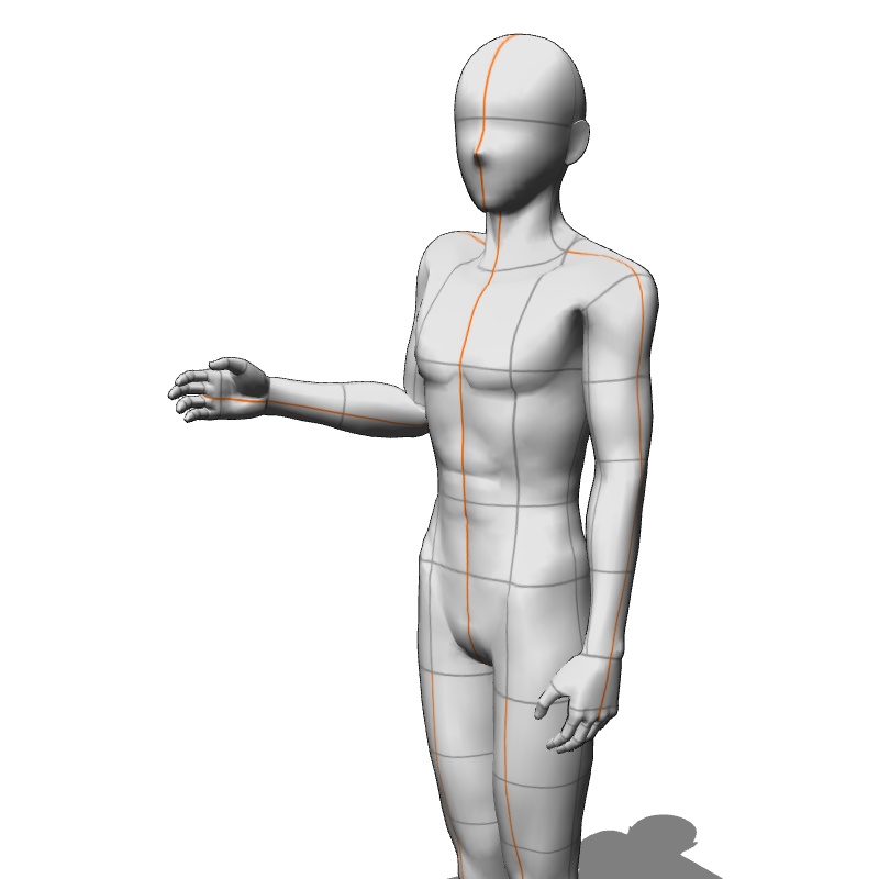 【フリー素材】需要が狭そうなポーズ参考素材⑮