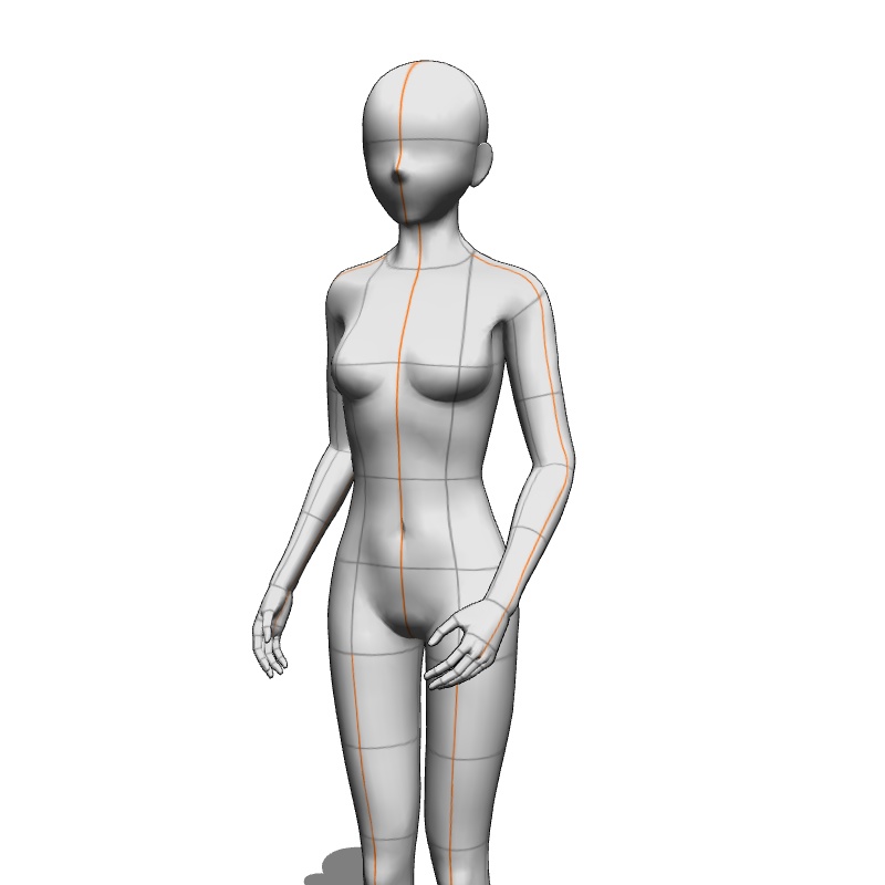 【フリー素材】需要が狭そうなポーズ参考素材⑮