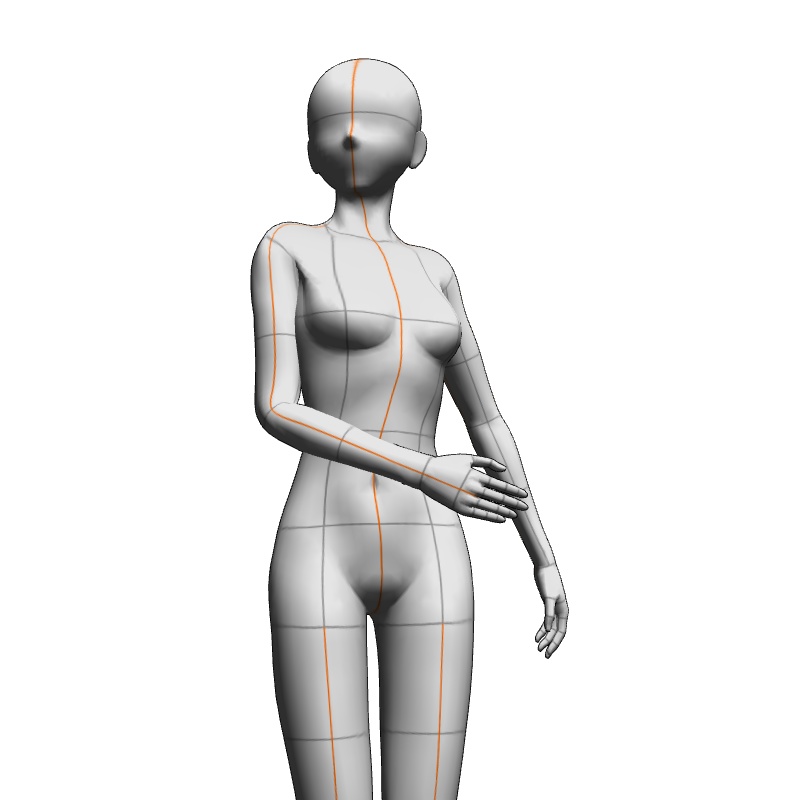 【フリー素材】需要が狭そうなポーズ参考素材⑮