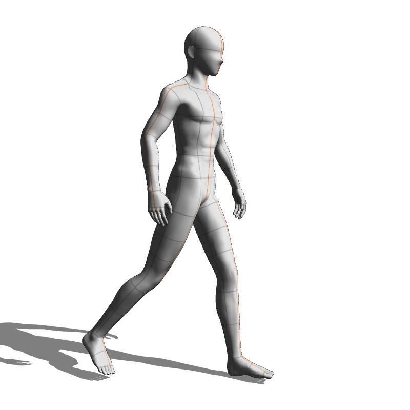 【フリー素材】需要が狭そうなポーズ参考素材⑱