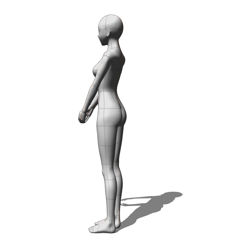 【フリー素材】需要が狭そうなポーズ参考素材⑱