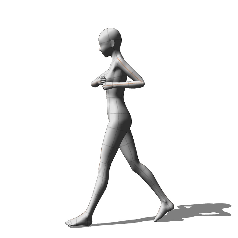 【フリー素材】需要が狭そうなポーズ参考素材⑱