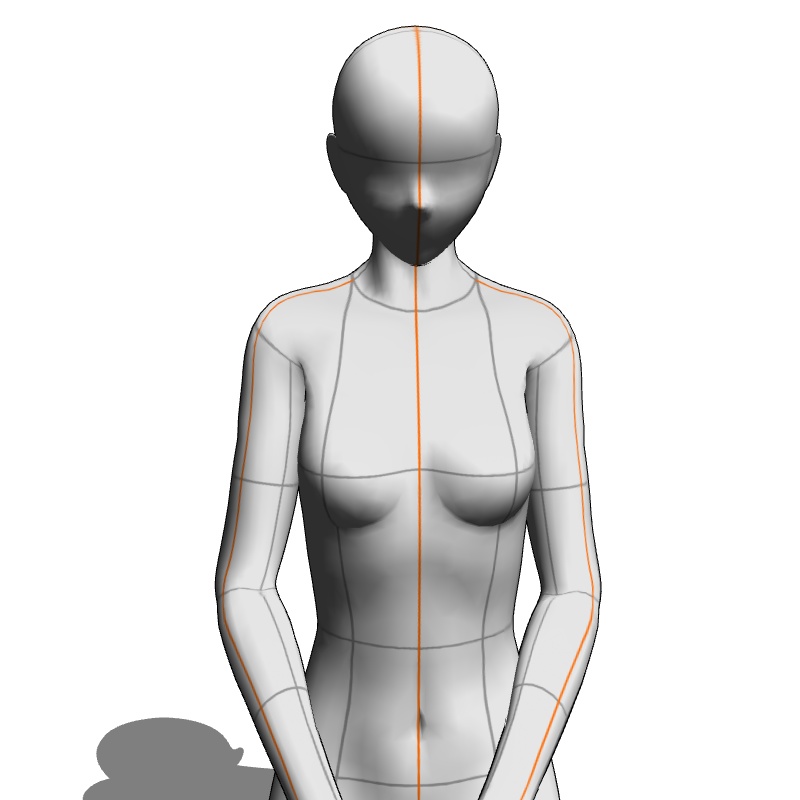 【フリー素材】需要が狭そうなポーズ参考素材⑲