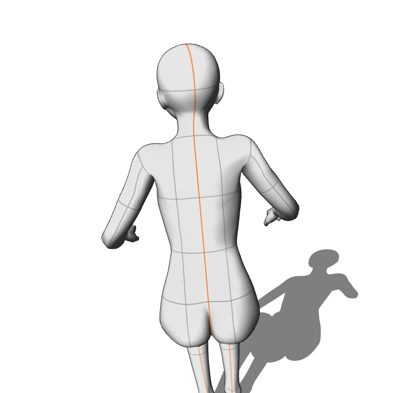 【フリー素材】需要が狭そうなポーズ参考素材⑳