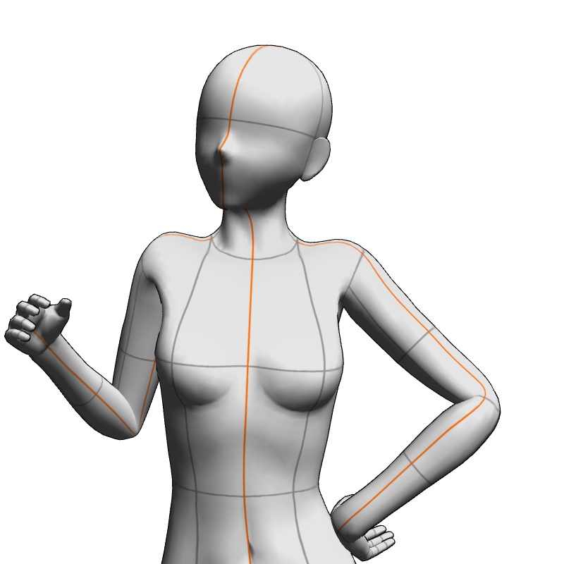 【フリー素材】需要が狭そうなポーズ参考素材㉑