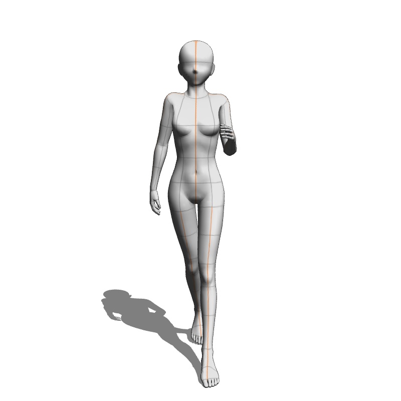 【フリー素材】需要が狭そうなポーズ参考素材㉑