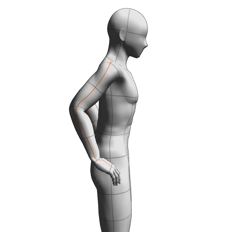 【フリー素材】需要が狭そうなポーズ参考素材㉑