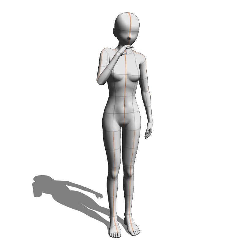 【フリー素材】需要が狭そうなポーズ参考素材㉑