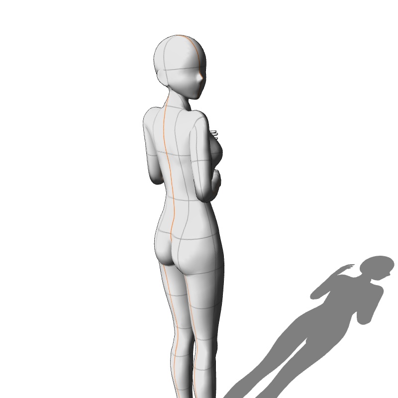 【フリー素材】需要が狭そうなポーズ参考素材㉑