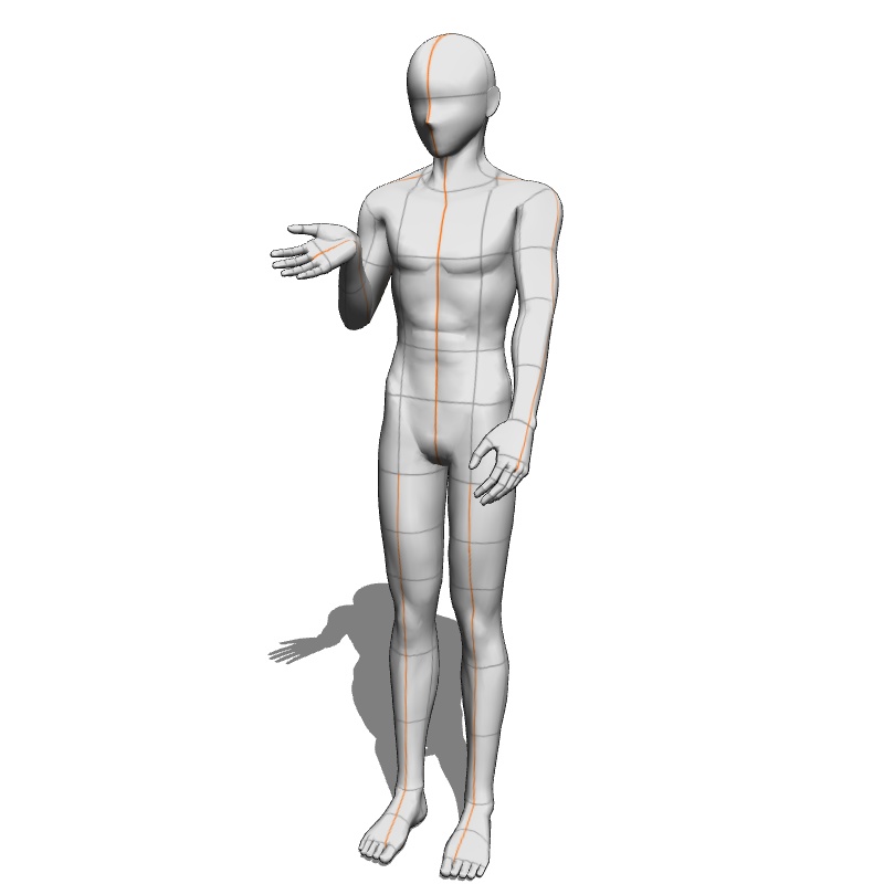 【フリー素材】需要が狭そうなポーズ参考素材㉑