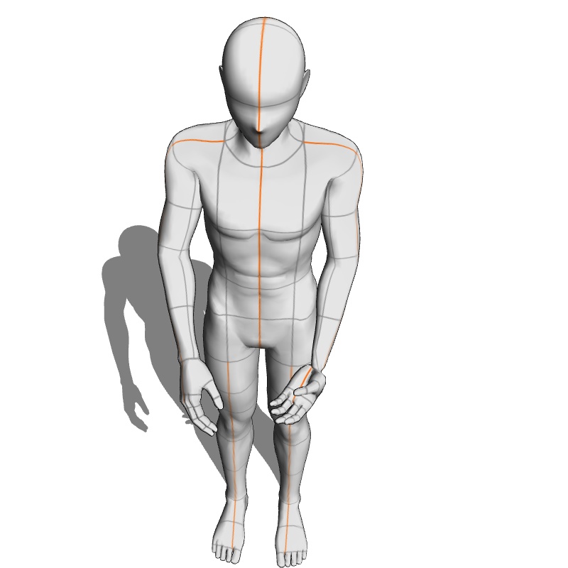 【フリー素材】需要が狭そうなポーズ参考素材㉒