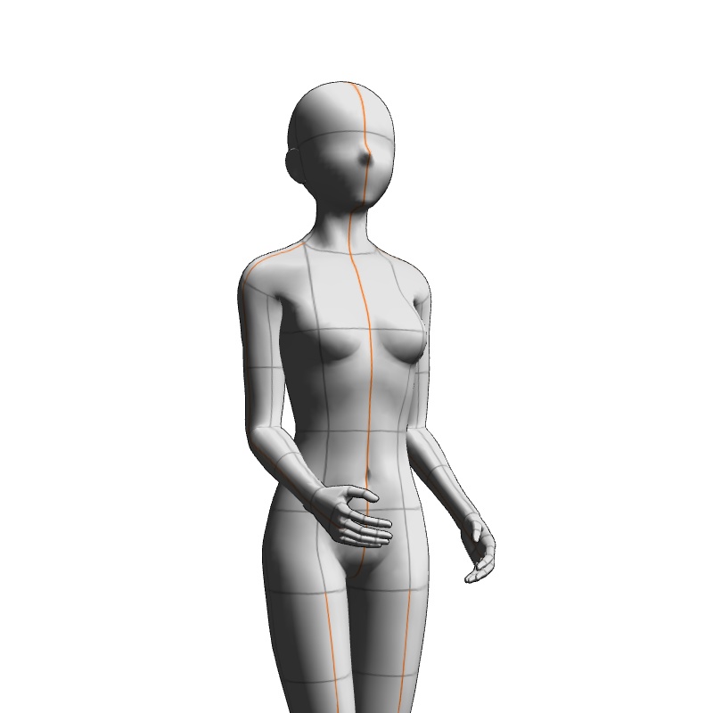 【フリー素材】需要が狭そうなポーズ参考素材㉒