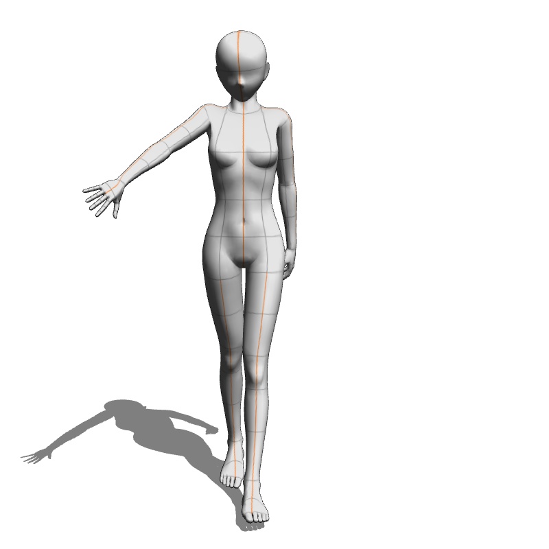 【フリー素材】需要が狭そうなポーズ参考素材㉒