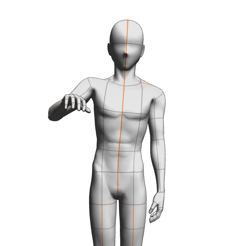 【フリー素材】需要が狭そうなポーズ参考素材㉔