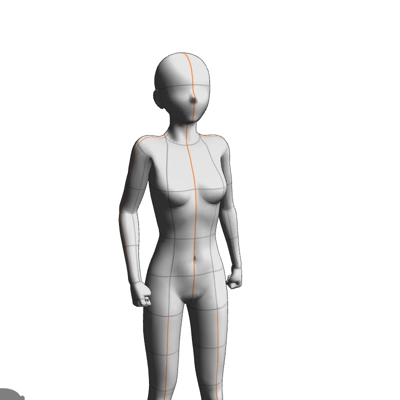 【フリー素材】需要が狭そうなポーズ参考素材㉔