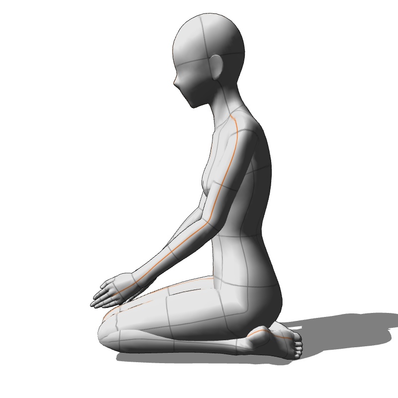 【フリー素材】需要が狭そうなポーズ参考素材㉕