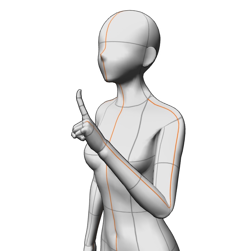 【フリー素材】需要が狭そうなポーズ参考素材㉖