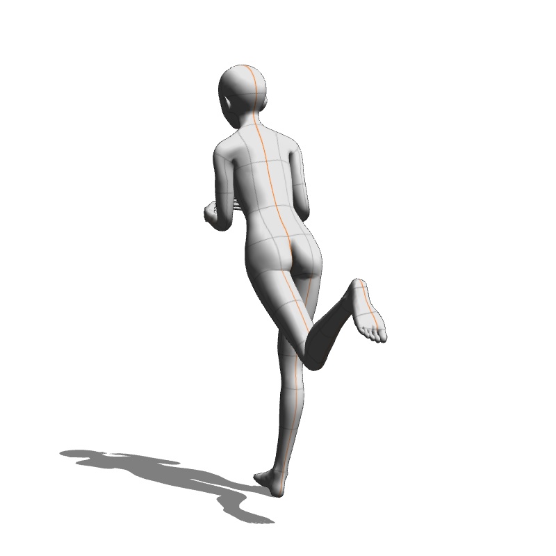 【フリー素材】需要が狭そうなポーズ参考素材EX