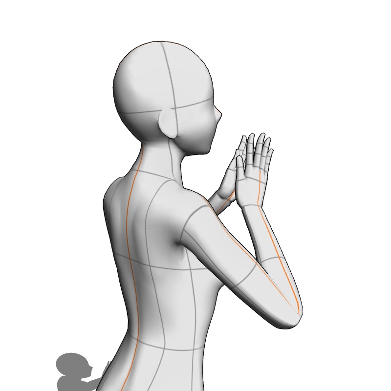 【フリー素材】需要が狭そうなポーズ参考素材EX