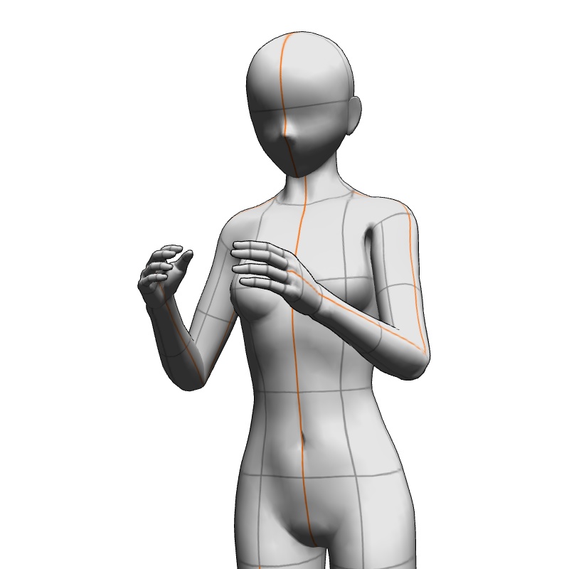 【フリー素材】需要が狭そうなポーズ参考素材EX