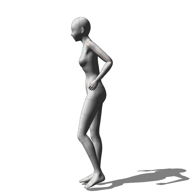 【フリー素材】需要が狭そうなポーズ参考素材EX