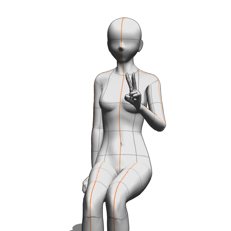 【フリー素材】需要が狭そうなポーズ参考素材EX