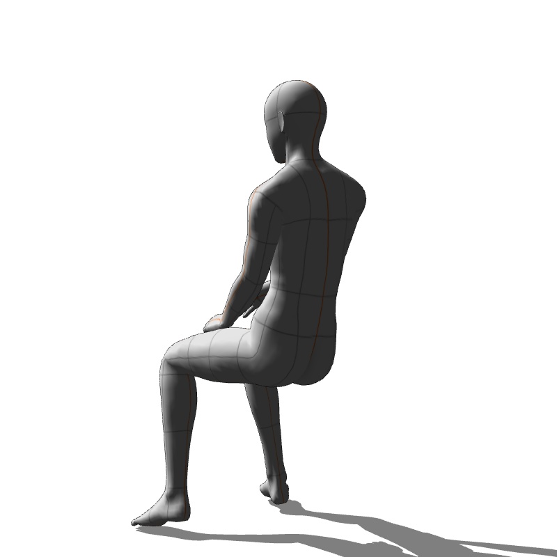 【フリー素材】需要が狭そうなポーズ参考素材EX