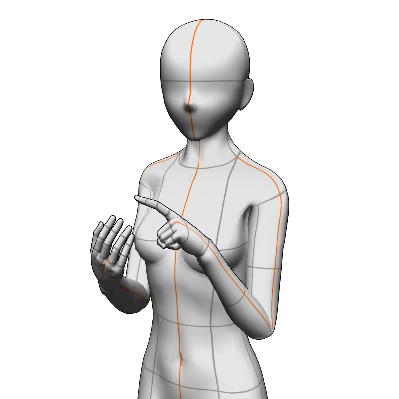 【フリー素材】需要が狭そうなポーズ参考素材EX